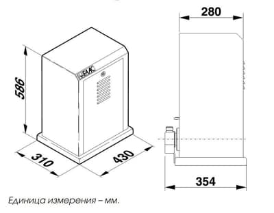 Комплект FAAC 884 MC 3PH до 2200 кг